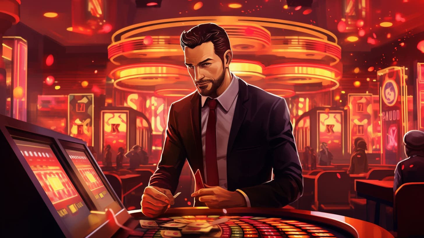Ilustrasi keamanan perangkat dengan gembok digital dan layar login